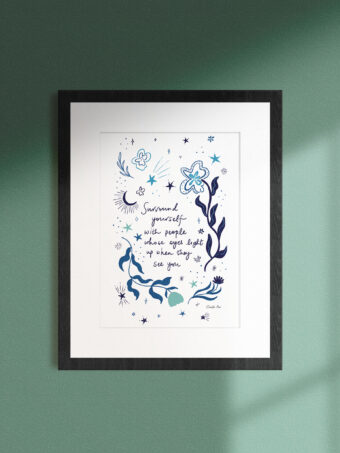POSITIVE BLUE  | Print